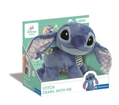 Disney Baby Stitch Crawl With Me Interactive Plush