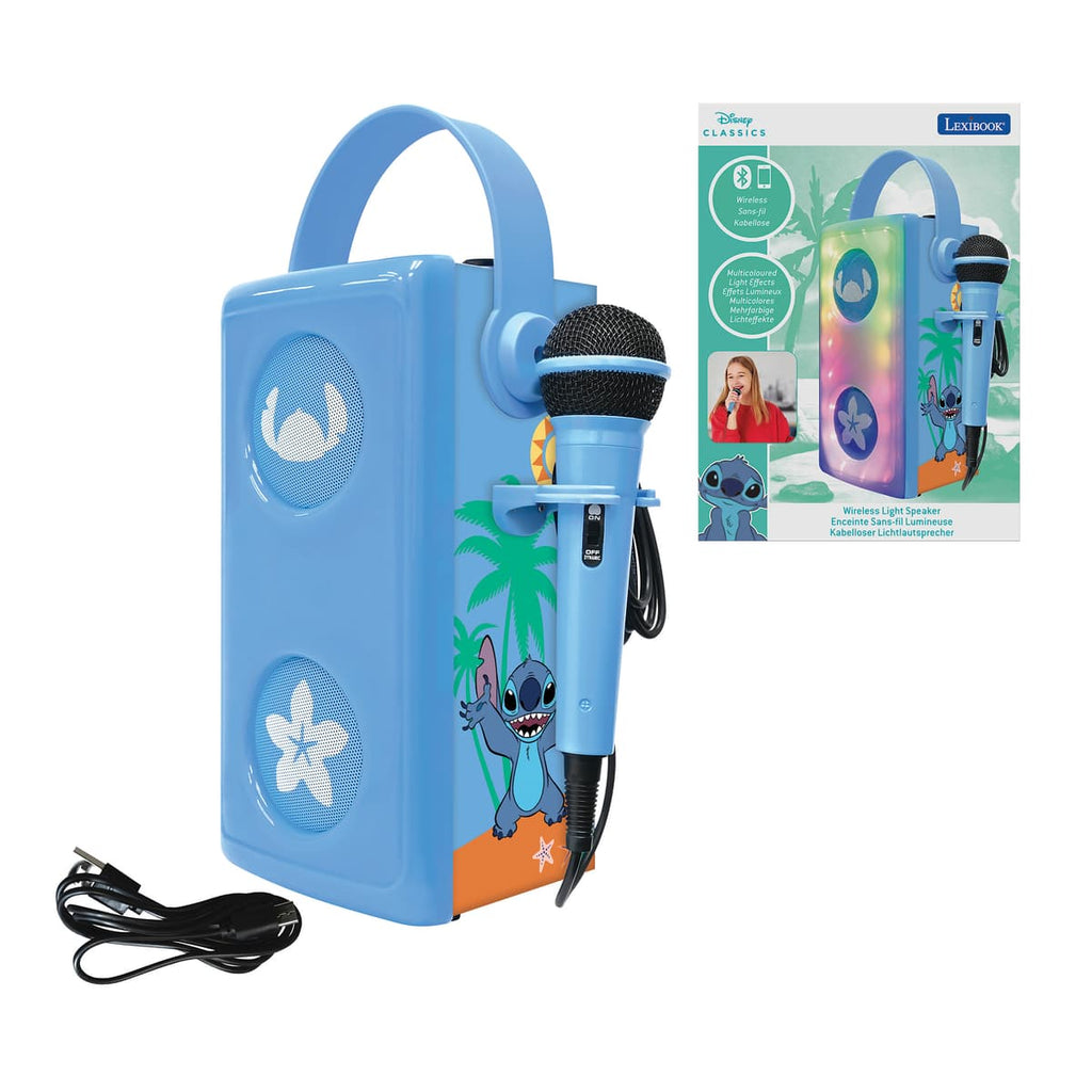 Disney Stitch Wireless Light-Up Speaker with Microphone