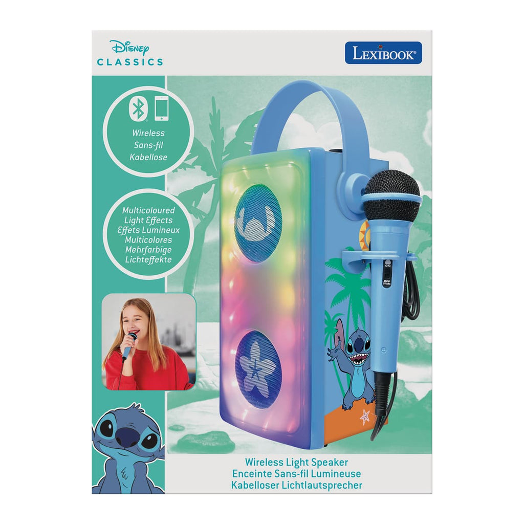 Disney Stitch Wireless Light-Up Speaker with Microphone