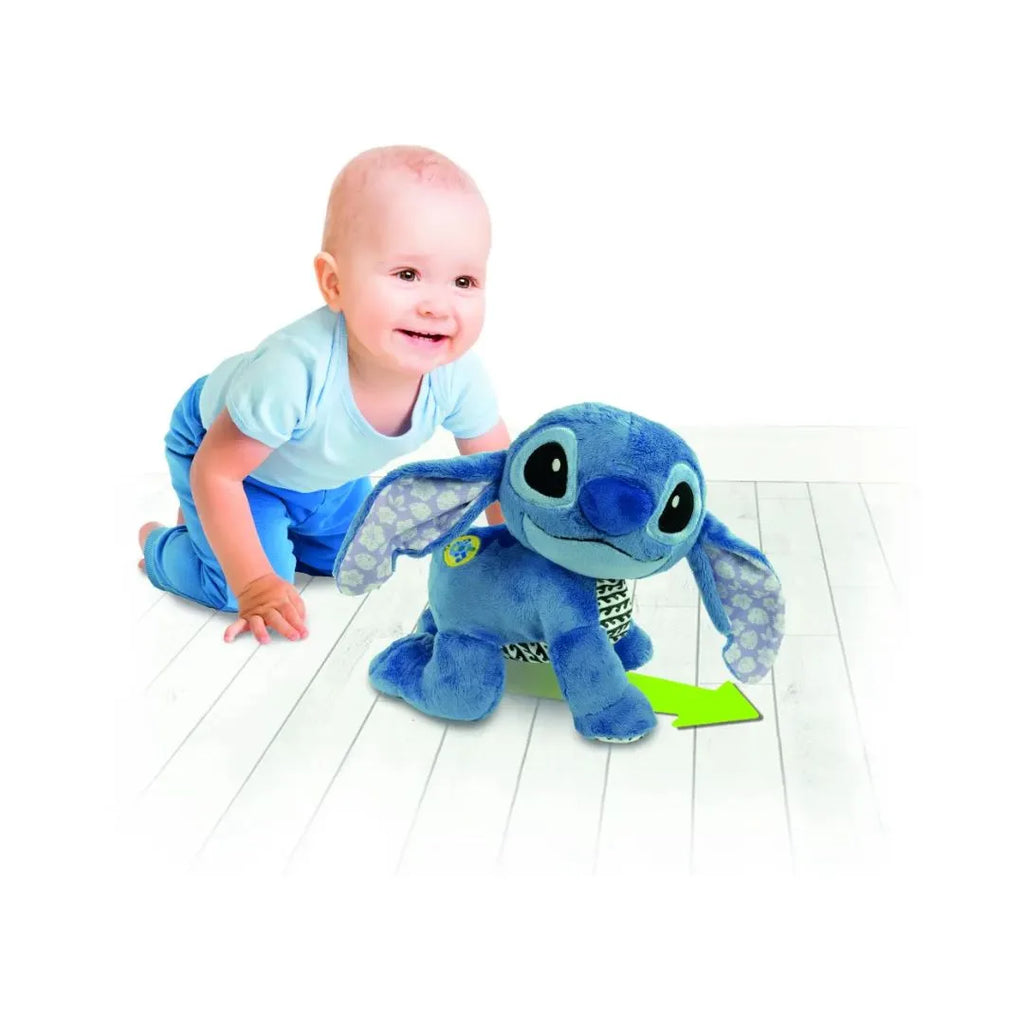 Disney Baby Stitch Crawl With Me Interactive Plush