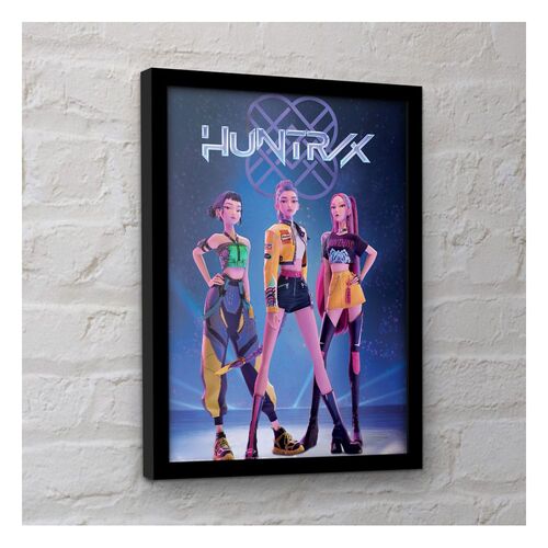K-POP DEMON HUNTERS HUNTR/X FRAMED WALL ART 💜✨