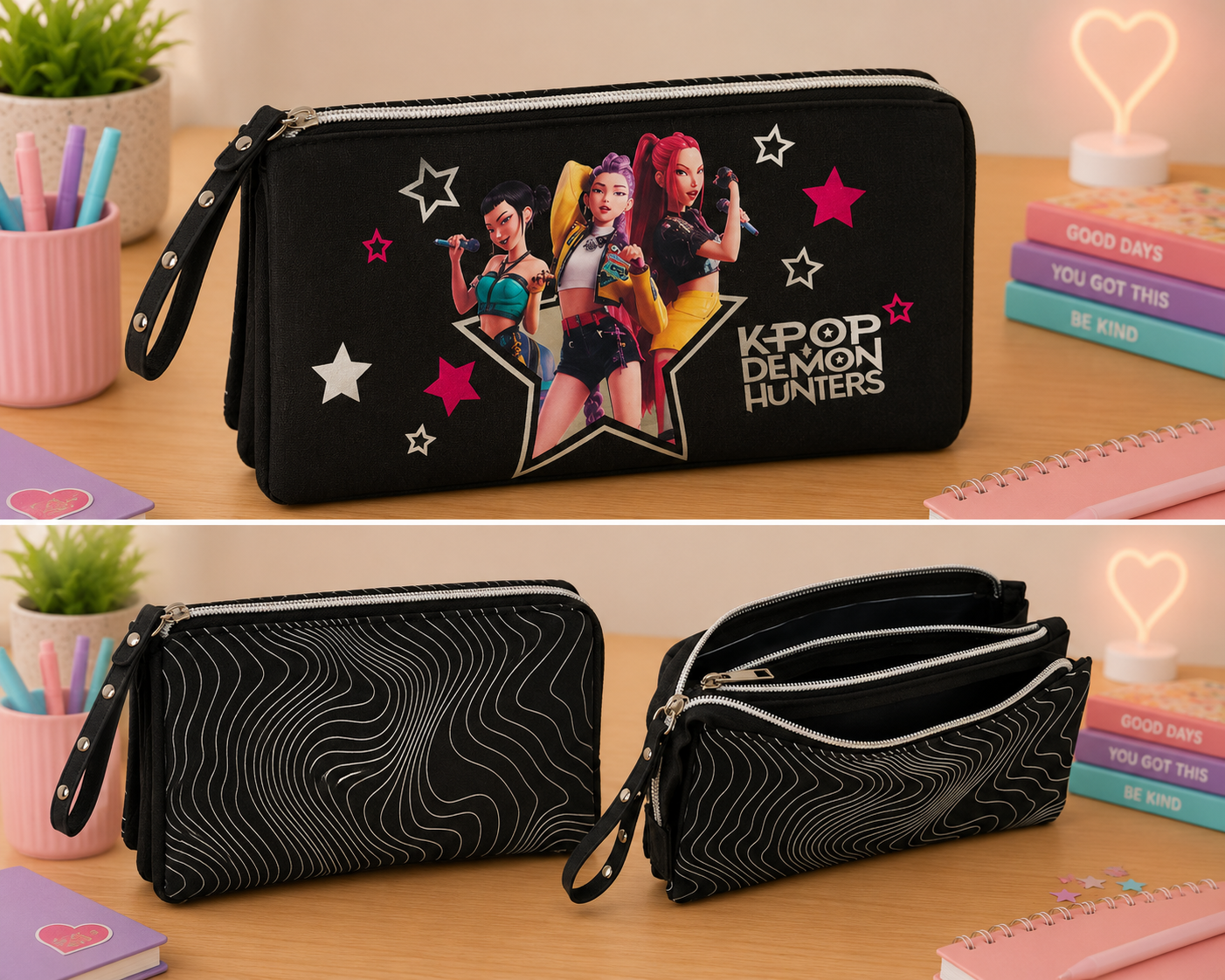 K-Pop Demon Hunters Energy Triple Pencil Case