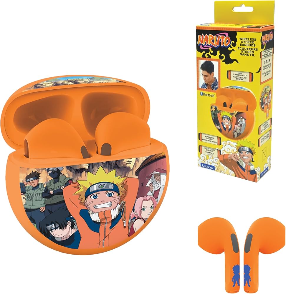 🍥🧡 Naruto Wireless Bluetooth Earbuds 🎧✨